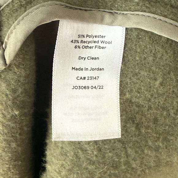 NWOT TALBOTS Sage/Olive Green Wool-Blend Shacket SZ L - Never Worn - Picture 3 of 16
